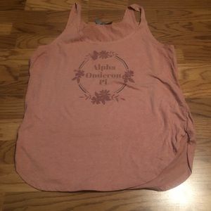 Next Level Apparel Alpha Omicron Pi AOII tank top XL